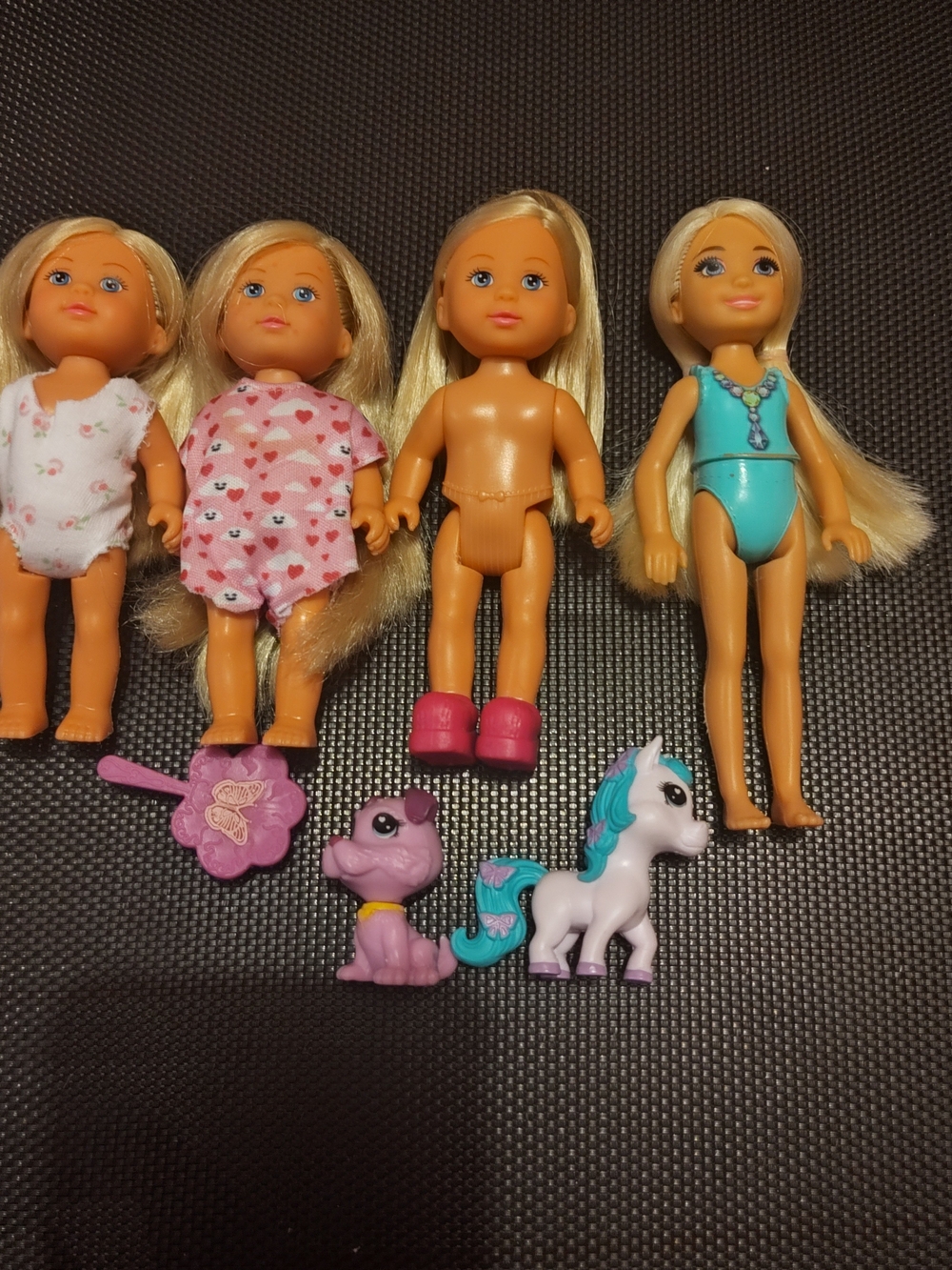 Barbie Blonde Mini Doll Playset with Pink Shoes and Teal Swimsuit